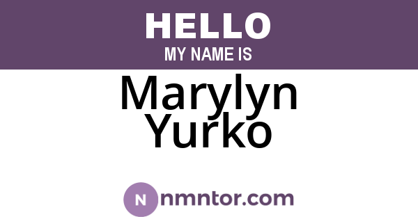 Marylyn Yurko