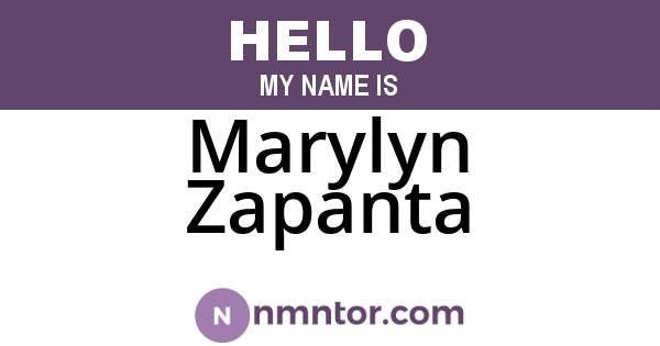 Marylyn Zapanta