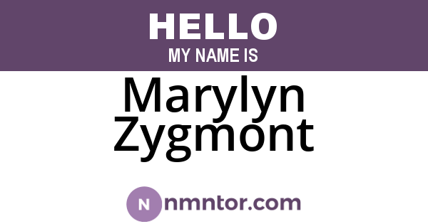 Marylyn Zygmont