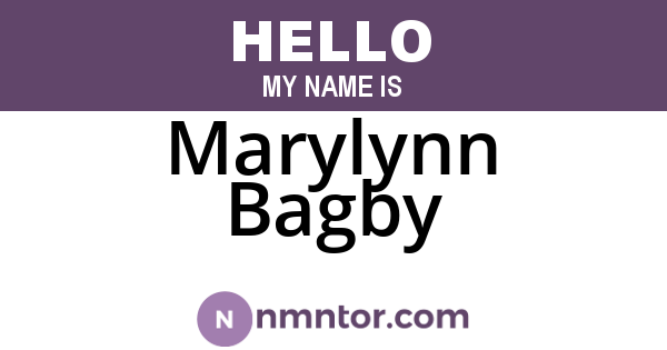 Marylynn Bagby