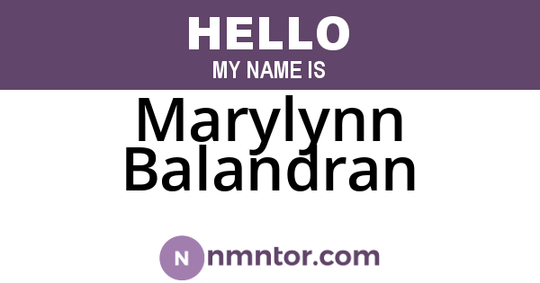 Marylynn Balandran