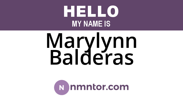 Marylynn Balderas