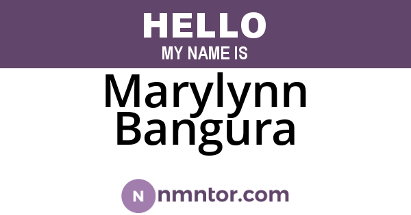 Marylynn Bangura
