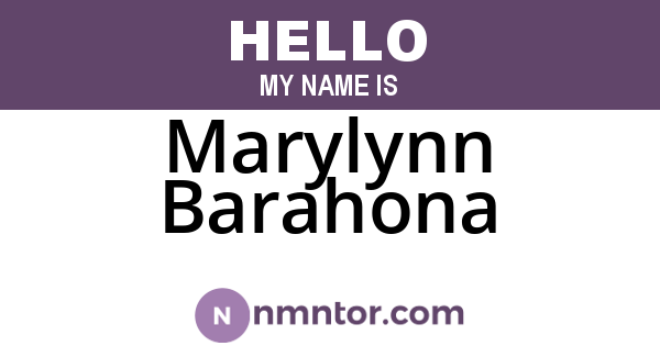 Marylynn Barahona