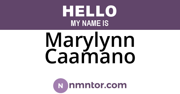Marylynn Caamano
