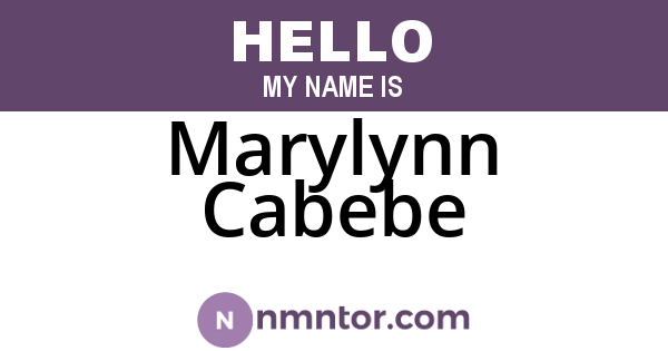 Marylynn Cabebe