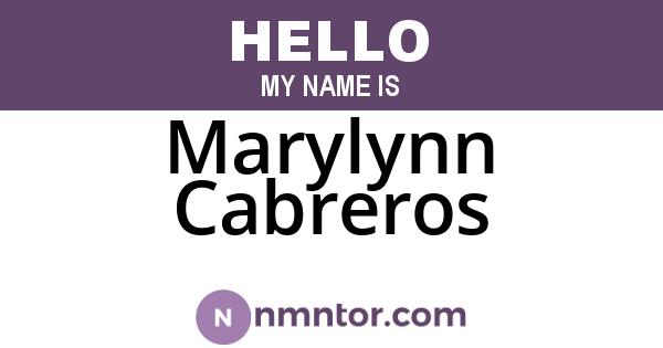 Marylynn Cabreros