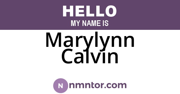 Marylynn Calvin