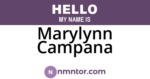 Marylynn Campana