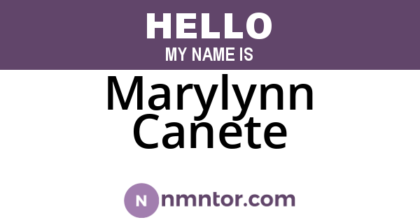 Marylynn Canete