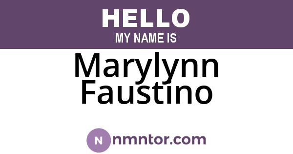 Marylynn Faustino