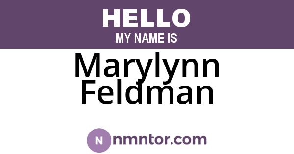 Marylynn Feldman