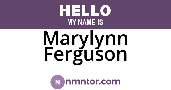 Marylynn Ferguson