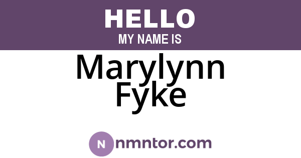 Marylynn Fyke