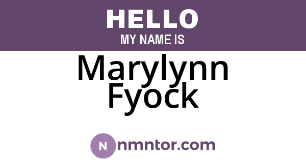 Marylynn Fyock