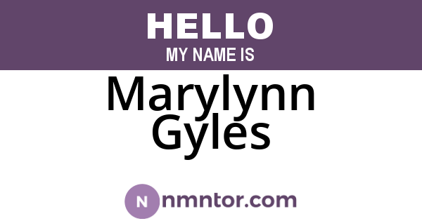 Marylynn Gyles