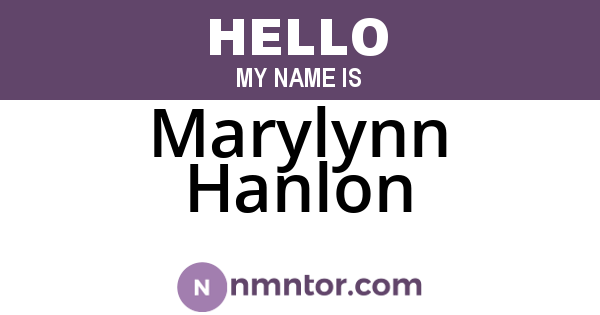 Marylynn Hanlon