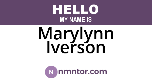 Marylynn Iverson