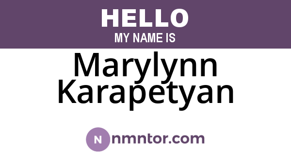 Marylynn Karapetyan