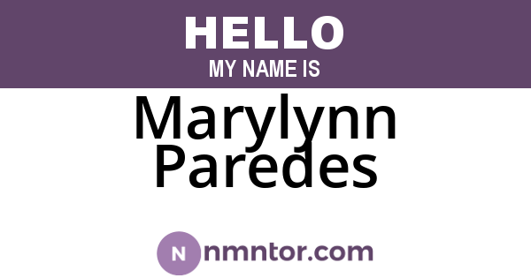 Marylynn Paredes