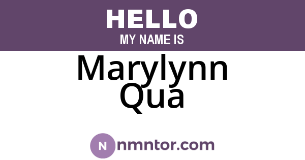 Marylynn Qua