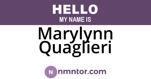 Marylynn Quaglieri