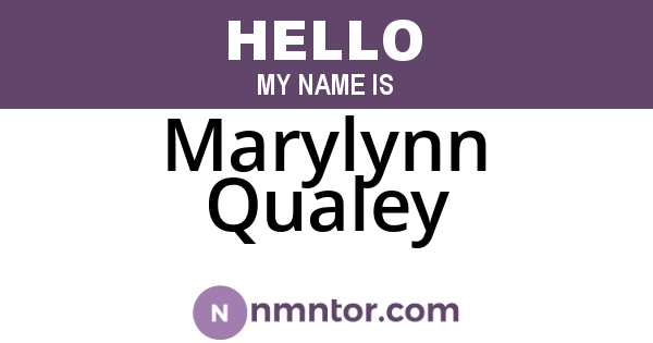 Marylynn Qualey