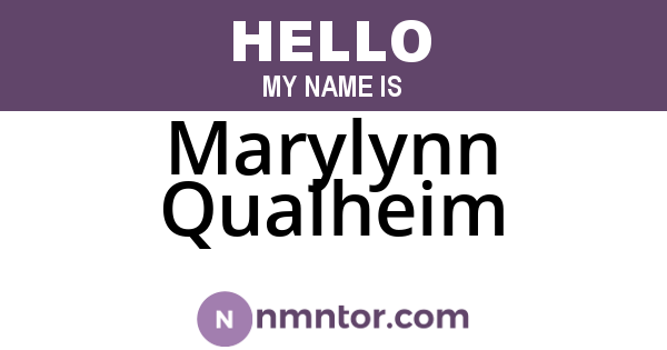 Marylynn Qualheim