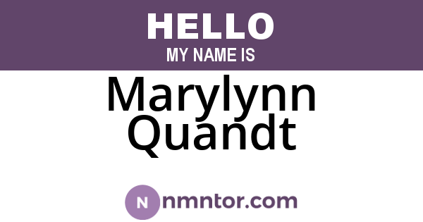 Marylynn Quandt
