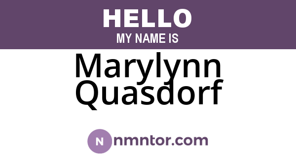 Marylynn Quasdorf