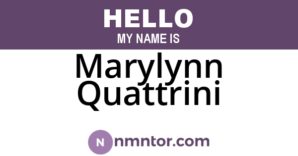 Marylynn Quattrini