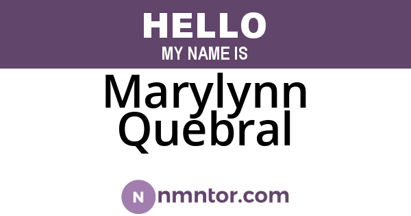 Marylynn Quebral