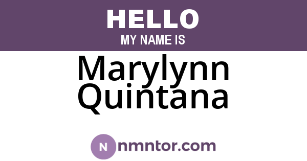 Marylynn Quintana