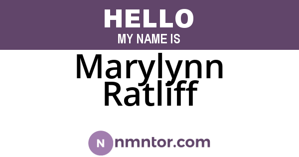 Marylynn Ratliff