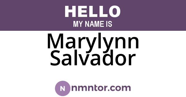 Marylynn Salvador