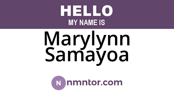 Marylynn Samayoa