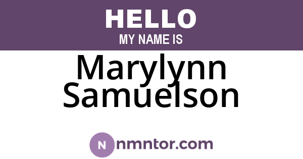 Marylynn Samuelson