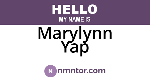 Marylynn Yap