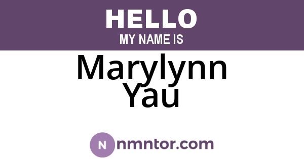 Marylynn Yau