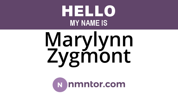 Marylynn Zygmont