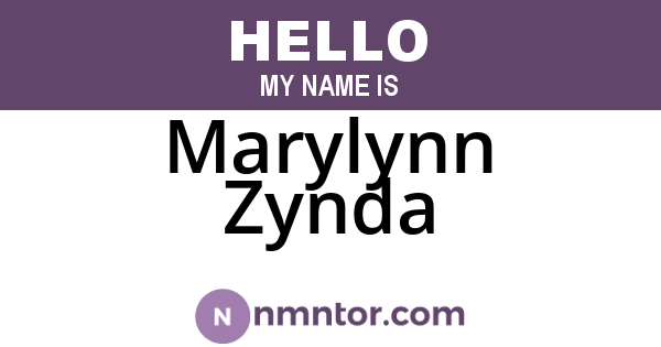 Marylynn Zynda
