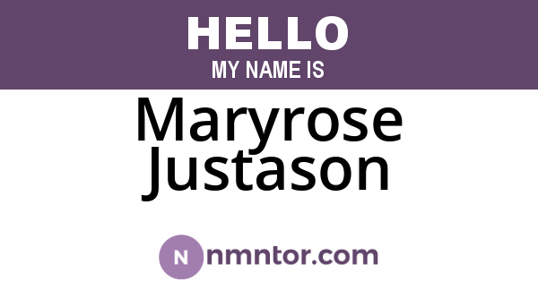 Maryrose Justason