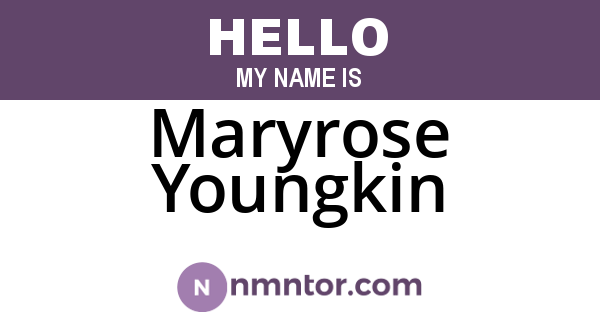 Maryrose Youngkin