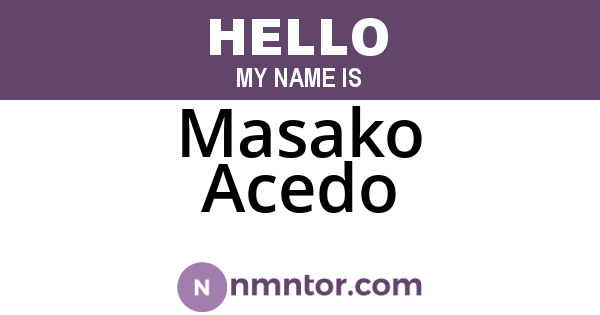 Masako Acedo