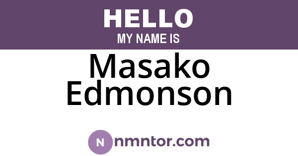 Masako Edmonson