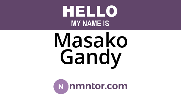 Masako Gandy