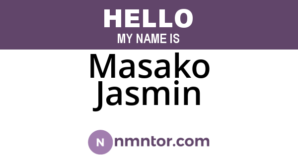 Masako Jasmin