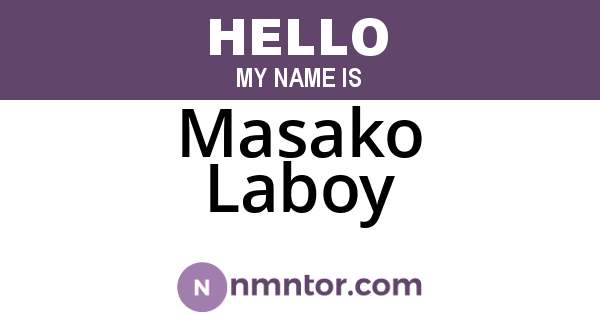 Masako Laboy