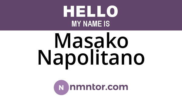 Masako Napolitano