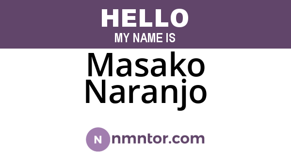Masako Naranjo